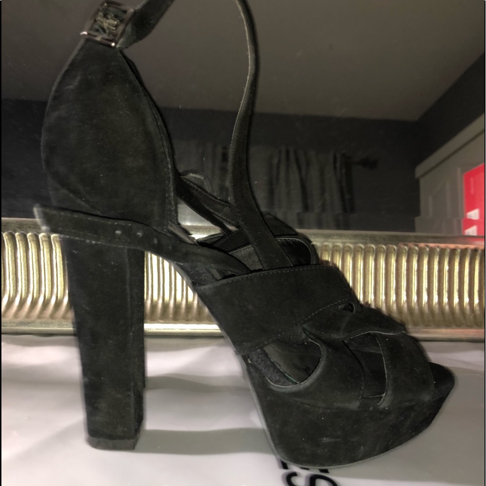 Aldo Platform Black Heels